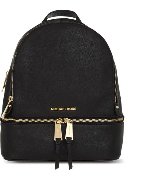 michael kors black purse large|michael kors mini backpack black.